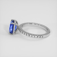 3.03 Ct. Blue Sapphire Ring, 14K White Gold 4