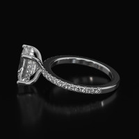 3.25 Ct. Sapphire Ring, 14K White Gold 4