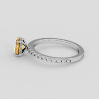 1.02 Ct. Bi Color / Parti Sapphire Ring, 14K White Gold 4