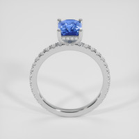 2.02 Ct. Blue Sapphire Ring, 14K White Gold 3