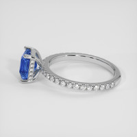 2.02 Ct. Blue Sapphire Ring, 14K White Gold 4