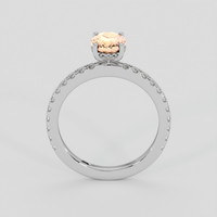 1.20 Ct. Padparadscha Sapphire Ring, 14K White Gold 3