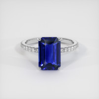 5.03 Ct. Sapphire Ring, 14K White Gold 1