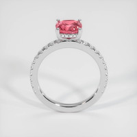 1.61 Ct. Padparadscha Sapphire Ring, 14K White Gold 3