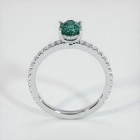 0.77 Ct. Sapphire Ring, 14K White Gold 3