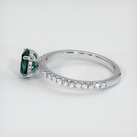 0.77 Ct. Sapphire Ring, 14K White Gold 4