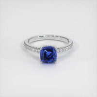 2.04 Ct. Sapphire Ring, 18K White Gold 1