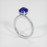 2.04 Ct. Sapphire Ring, 18K White Gold 2