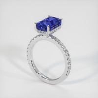 4.04 Ct. Color Change Sapphire Ring, 18K White Gold 2