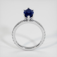 3.03 Ct. Blue Sapphire Ring, 18K White Gold 3
