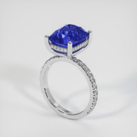 7.18 Ct. Sapphire Ring, 18K White Gold 2