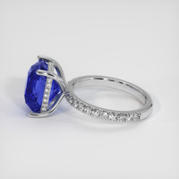 7.18 Ct. Sapphire Ring, 18K White Gold 4