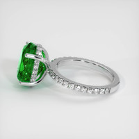 4.54 Ct. Emerald Ring, 18K White Gold 4