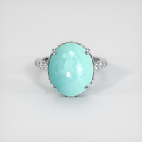 5.68 Ct. Gemstone Ring, 18K White Gold 1