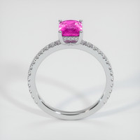 2.05 Ct. Pink Sapphire Ring, 18K White Gold 3