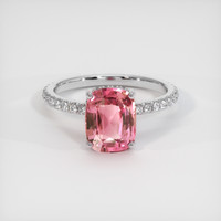 2.53 Ct. Sapphire Ring, 18K White Gold 1