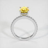 3.55 Ct. Sapphire Ring, 18K White Gold 3