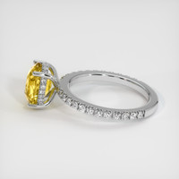 3.55 Ct. Sapphire Ring, 18K White Gold 4