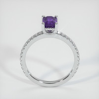 1.20 Ct. Purple Sapphire Ring, 18K White Gold 3