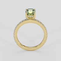 1.54 Ct. Yellowish Green Sapphire Ring, 10K Yellow Gold 3