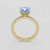 4.10 Ct. Blue Sapphire Ring, 10K Yellow Gold 3