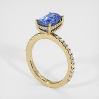 3.00 Ct. Sapphire Ring, 14K Yellow Gold 2