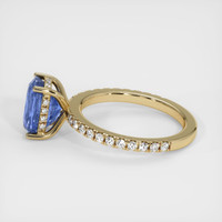 3.00 Ct. Blue Sapphire Ring, 14K Yellow Gold 4