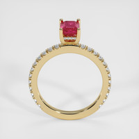 1.32 Ct. Ruby Ring, 14K Yellow Gold 3