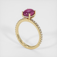 2.61 Ct. Ruby Ring, 14K Yellow Gold 3