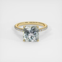5.04 Ct. Sapphire Ring, 14K Yellow Gold 1