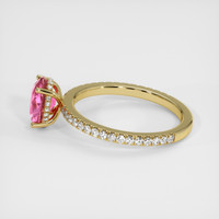 2.03 Ct. Pink Sapphire Ring, 14K Yellow Gold 4