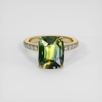 5.26 Ct. Bi Color Sapphire Ring, 14K Yellow Gold 1