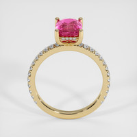 2.10 Ct. Pink Sapphire Ring, 14K Yellow Gold 3