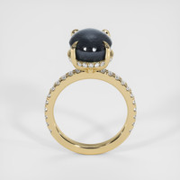 8.03 Ct. Greyish Blue Sapphire Ring, 14K Yellow Gold 3