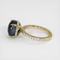 8.03 Ct. Greyish Blue Sapphire Ring, 14K Yellow Gold 4
