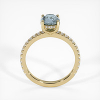 1.33 Ct. Greyish Blue Sapphire Ring, 14K Yellow Gold 3