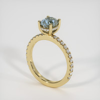 1.32 Ct. Sapphire Ring, 14K Yellow Gold 2