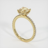 2.28 Ct. Yellow Sapphire Ring, 14K Yellow Gold 2