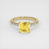 3.17 Ct. Sapphire Ring, 14K Yellow Gold 1