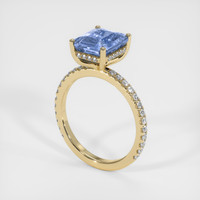 4.06 Ct. Sapphire Ring, 18K Yellow Gold 2