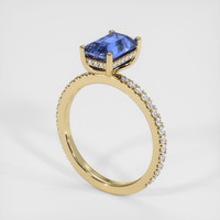 3.04 Ct. Sapphire Ring, 18K Yellow Gold 2