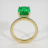 3.33 Ct. Emerald Ring, 18K Yellow Gold 3