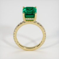 3.54 Ct. Emerald Ring, 18K Yellow Gold 3