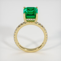 4.04 Ct. Emerald Ring, 18K Yellow Gold 3