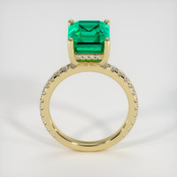 3.09 Ct. Emerald Ring, 18K Yellow Gold 3