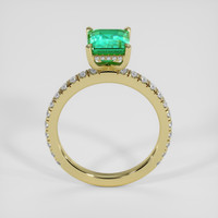 1.68 Ct. Emerald Ring, 18K Yellow Gold 3