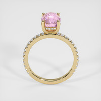3.04 Ct. Pink Sapphire Ring, 18K Yellow Gold 3