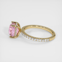 3.04 Ct. Pink Sapphire Ring, 18K Yellow Gold 4