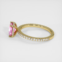 2.04 Ct. Pink Sapphire Ring, 18K Yellow Gold 4