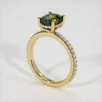 2.55 Ct. Bi Color Sapphire Ring, 18K Yellow Gold 2